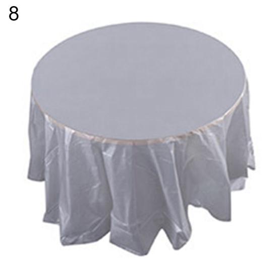 Plastic Waterproof Large Wedding Party Disposable Circular Table Cloth Cover