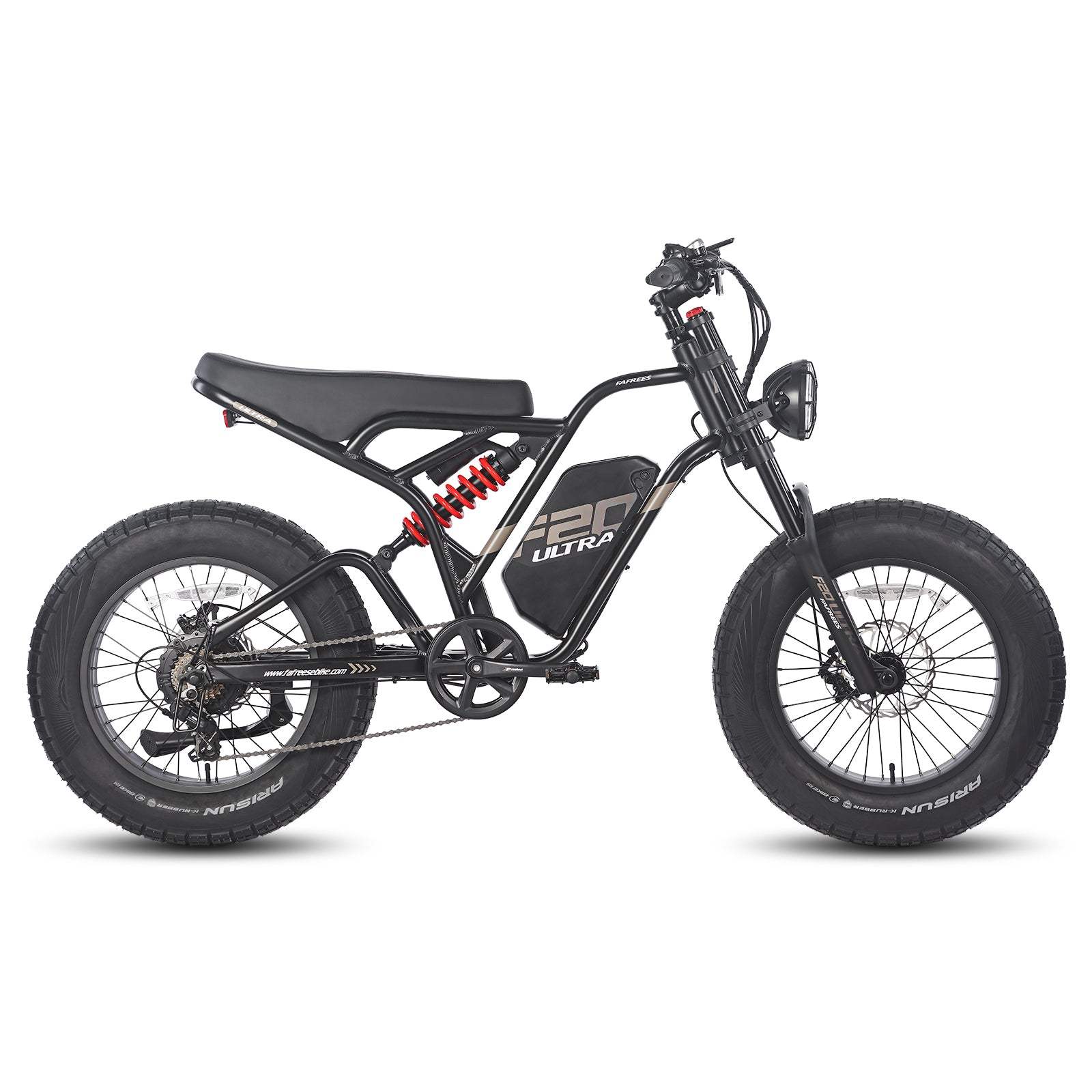 Fafrees F20 ULTRA-H E-Mountain Bike 20 ×5.0 , Batteria LG 48V 25Ah, Freni a disco idraulici, Doppia sospensione, Display LCD a colori, Impermeabile IPX5 48V 750W 25Ah nero