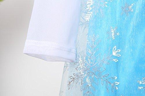 Eiskönigin Elsa Kleid mit Tiara, Kinderkostüm, 100cm