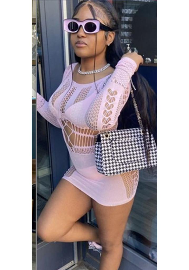 White Sexy Bikini Cover-Ups Mini Dress Mesh Beach Cover Up See Through Dress Beach Wrap Bikini Swimwear Cover Up