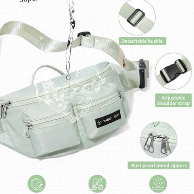 Bauchtasche für Damen Kleine Tasche Cross Back Herren Brusttasche, Outdoor Sling Bag Schultertasche Fahrrad Hüfttasche Verstellbarer Hüftgurt