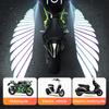 1Pair Motorcycle LED Welcome Light Angel Wings Style Projection Lights For Motorcycle Modified Decorative Lamps Wing Lights