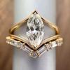 European and American Style Gold-plated Ring with Synthetic Cubic Zirconia, a Sophisticated and Elegant Design