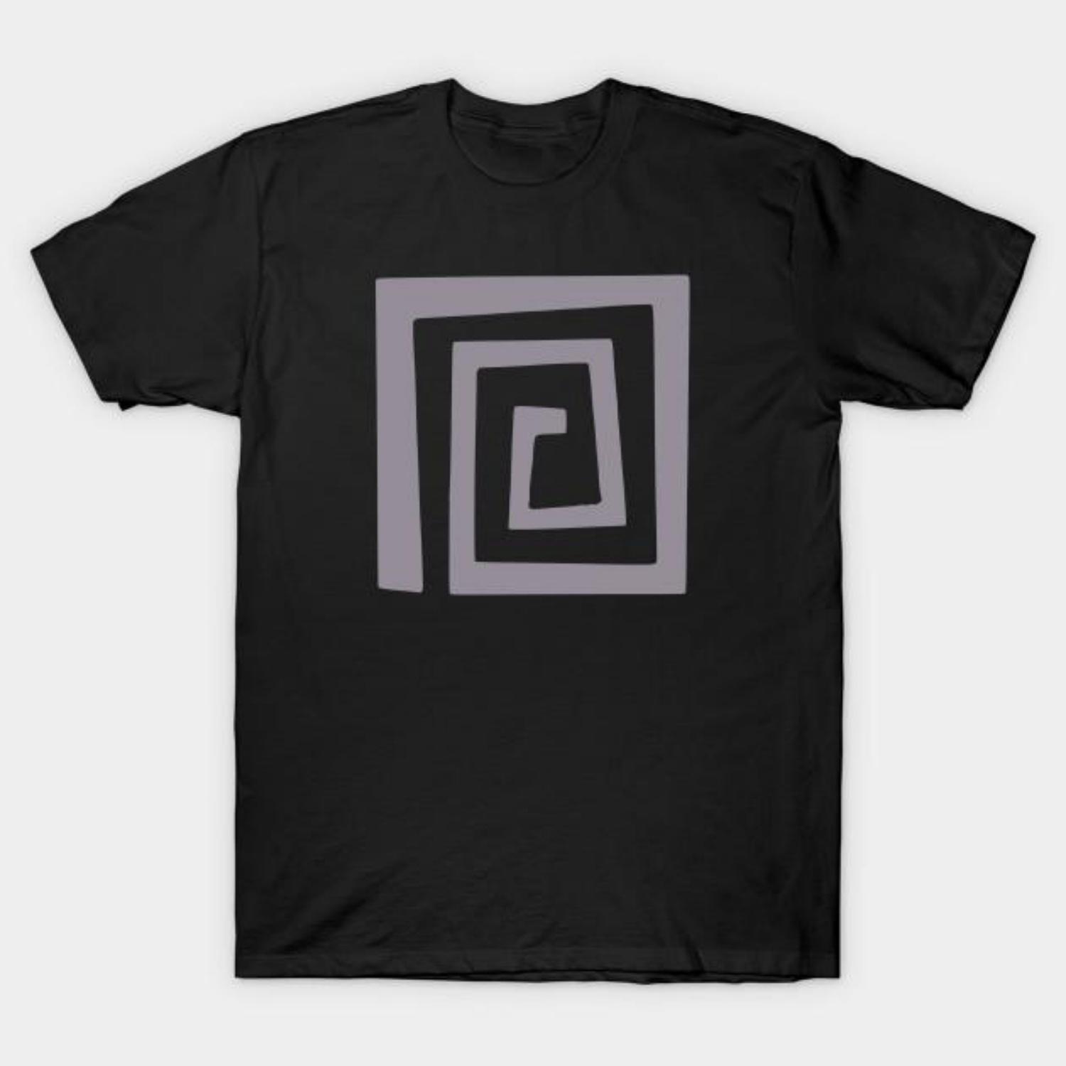 Men Black Print T-shirt The Hollow No-Cut Transfer Paper Print Cotton Tshirt S чёрный