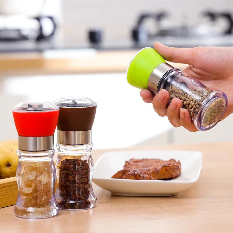 Hot New Handy Manual Mill Pepper And Salt Grinder Seasoning Peper Spice Grain Mills Porcelain Grinding Core Mill Kitchen Tools
