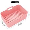 Tavă de copt din silicon pentru friteuză cu aer o varietate de suporturi din silicon dreptunghiulare rotunde pliabile wholesale din fabrică. YLE566