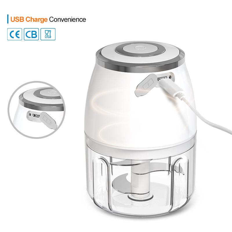 Elektrický drtič a loupač česneku: Multifunkční automatický mlýnek na česnek a maso