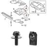 U Type Nut Clips M6 Car Body Bolts Automobile Bumper Fender Rivet Engine Cover Undertray Splash Shield Guard Liner Screws Clips