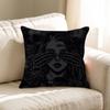 Artistic Skeleton Girl Maple Design Cushion Cover Happy Autumn Harvest Decor Holiday Decorati Pillow Cover