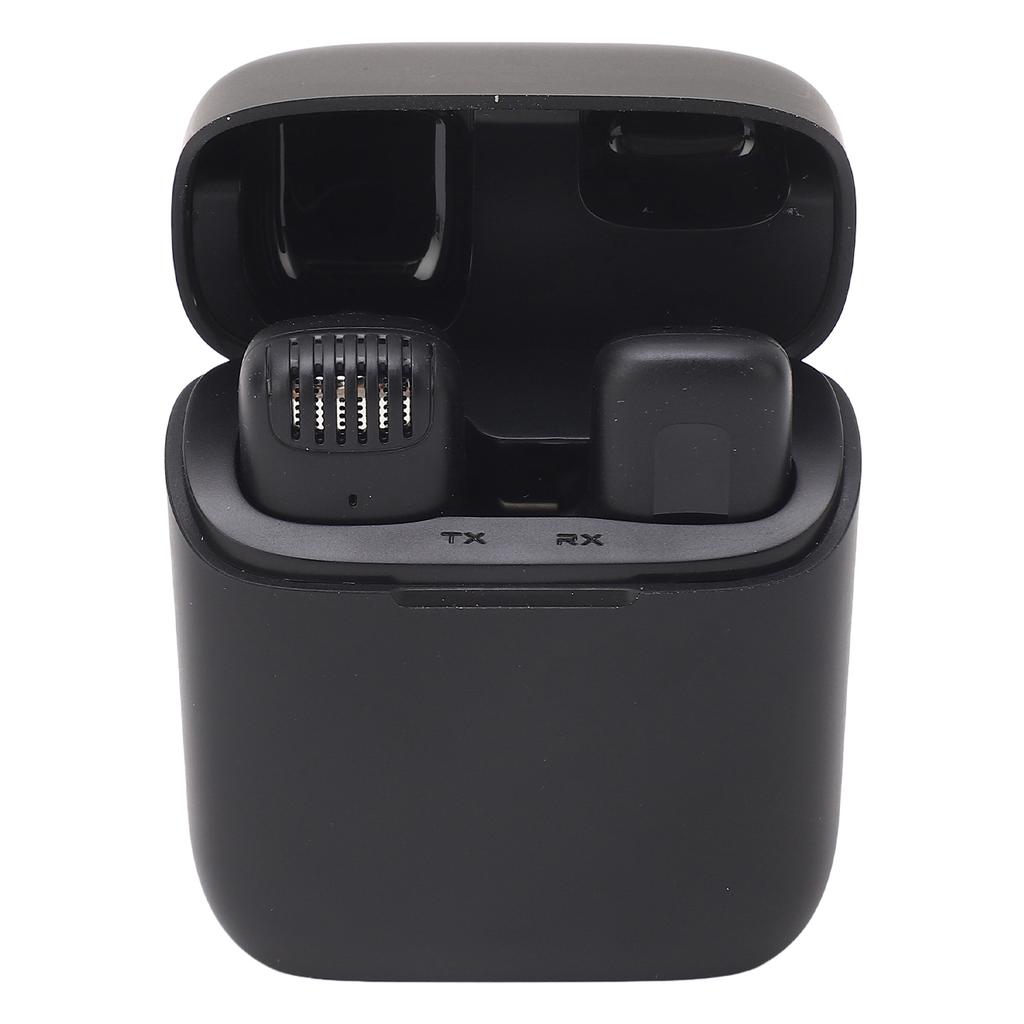 Lavalier Microphone Noise Reduction Lavalier Mic with Charging Case for Video Recording Interview Vlog Live Streaming