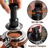 Coffee Tamper 51mm Coffee Impact Tamper Adjustable Pressure 25-35LB Tampers 51/53/58.35mm Espresso Tamping Hammer Coffee Tools