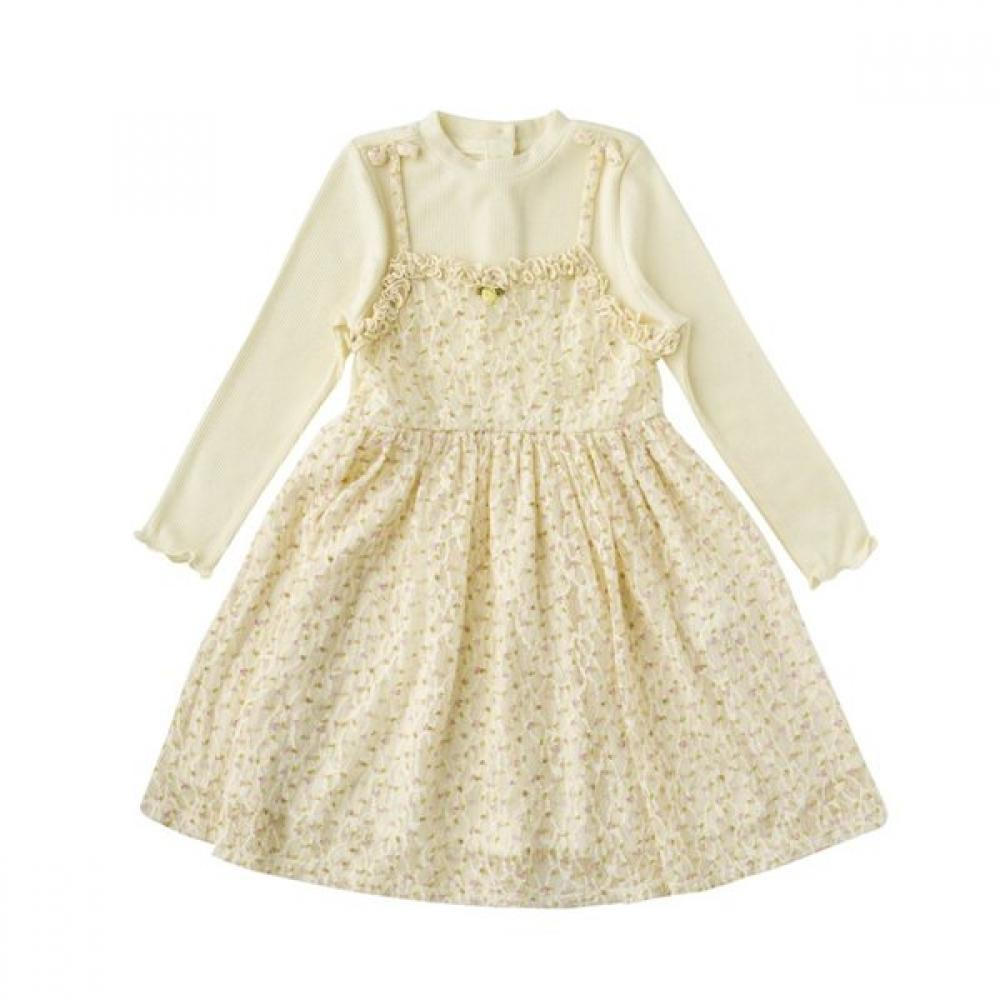 Rullabi Little Ground Layered Dress  76112 400 03 YELLOW/145