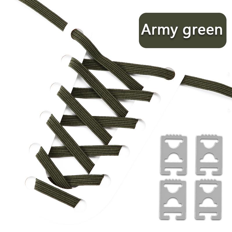 1 Pair Elastic No Tie Shoe Laces Anchors Flat Shoelace Lock Clip for Adults and Kids Tieless Shoelaces for Sneakers