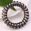 4 Stück metallisches, helles Silber, galvanisiert, Telefondraht, Haarschleife, Haarseil, Schmuck, Headrope, Kopfbedeckung, Lederband, Haarschmuck