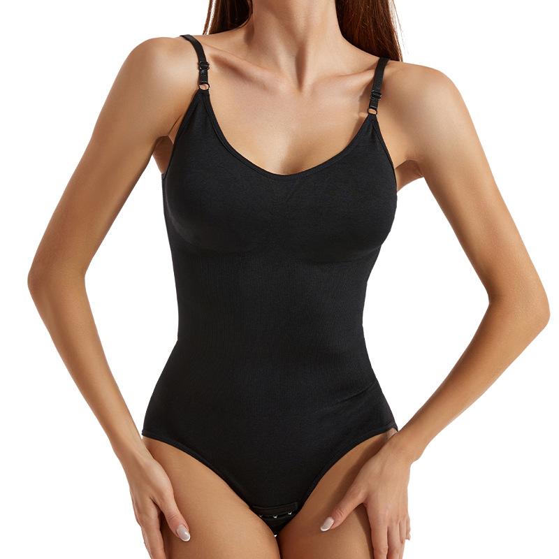 Women Full Body Seamless Open Crotch Shapewear Tummy Control Waist Trainer Bodysuit