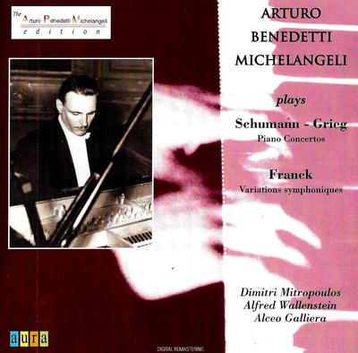 CD SCHUMANN/GRIEG - Piano Concerto: Michelangeli, Mitro AUR2152ADD Aura Music 2005 Japan Classical Used