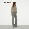 MO&Co. Deconstructed High-Neck Stretch Tencel Wool Top