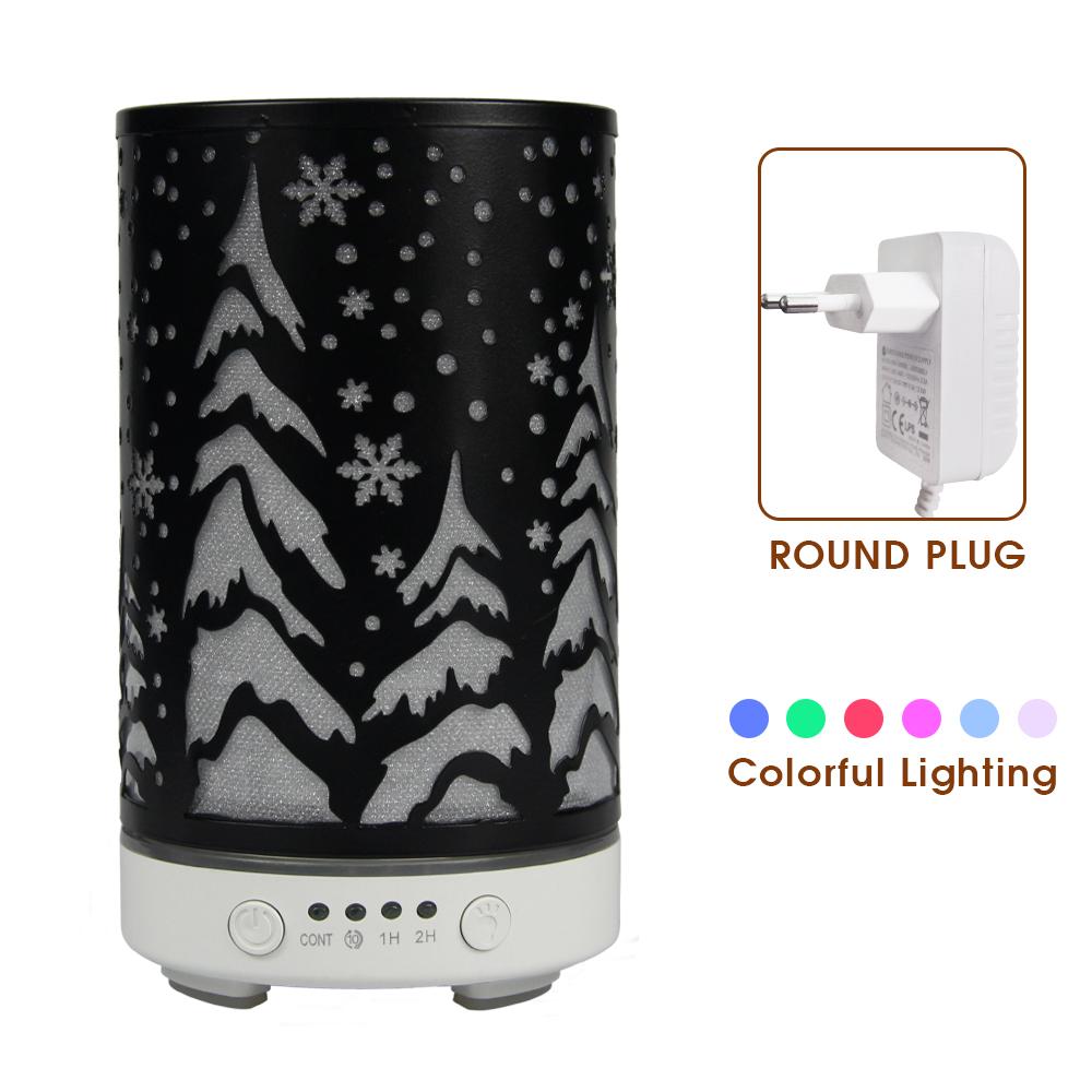 Timing Function Aroma Diffuser Hollow Tree Humidifier Bedroom Fragrance Diffuser with LED Lights Humidificador para aromaterapia