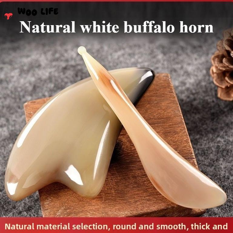 Natural Cow Horn Scraping Board Face Scraping Board Facial Beauty and Face Slimming Universal for The Whole Body