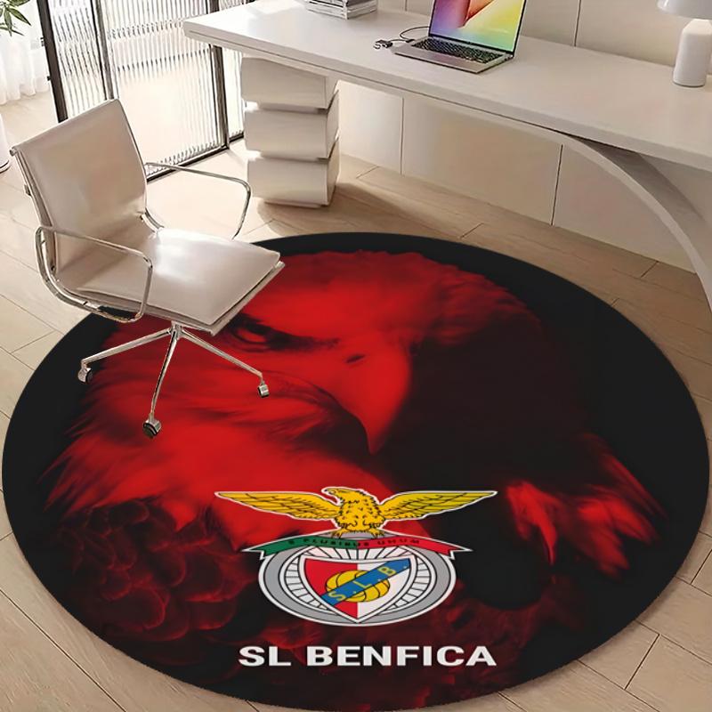 Personalized B-Benfica Round Chair Office Rug - Perfect for Mat, Office Chair & More - Ideal Gift for Birthdays and Holidays