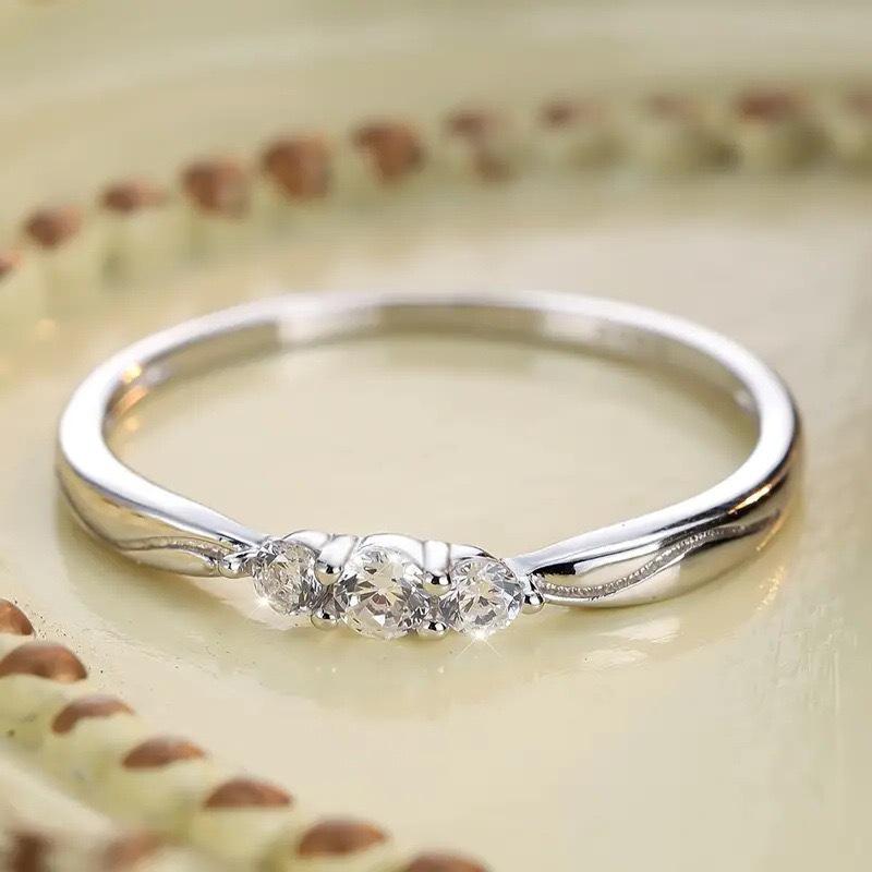 

Кольцо-заявление из стерлингового серебра 925 пробы Три жизни, три мира для женщин Size 8 платиновый