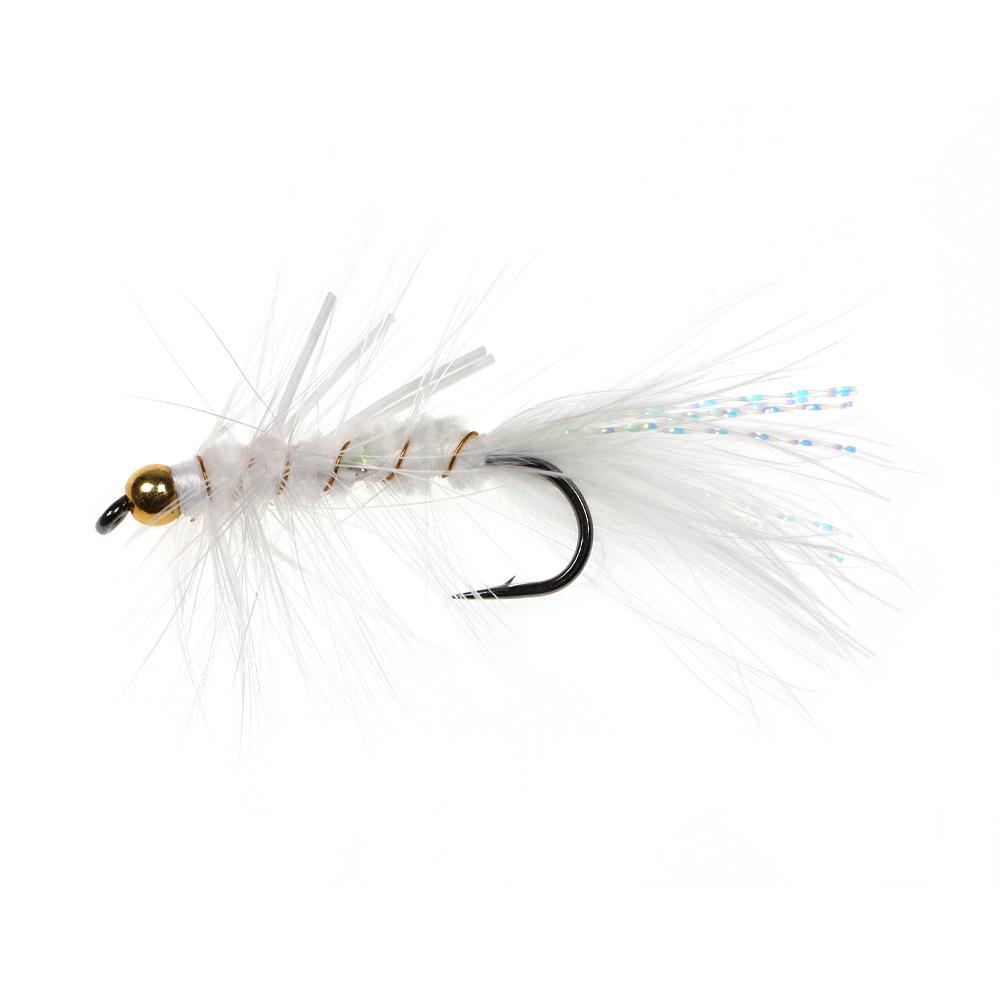 Force Eight Ge Fly Fishing Hook with Copper Head Tinsel for Trout, Salmon, Bass, Asp, Pike