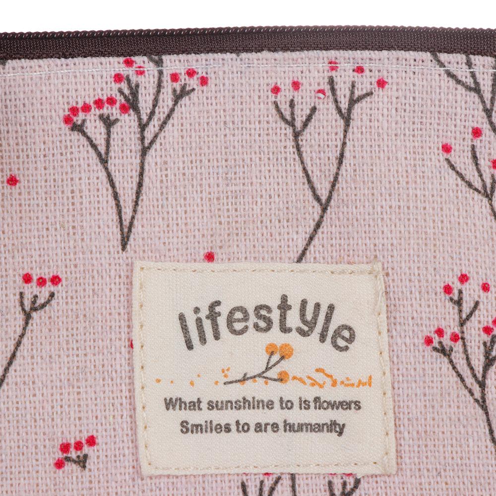 New Change pouch Card Holder Korean Style Zipper Coin Purses Floral Print Flower Canvas