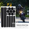 Reflective Helmet Stickers, Black, 22 Pack, 1410cm, Decals for Bike Ski
