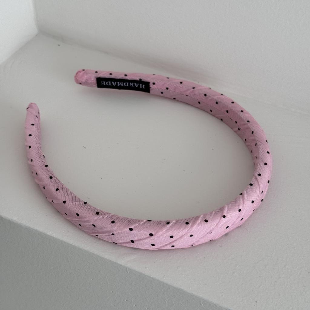 Niche Design Black Polka Dot Retro Headband Women Girls Hair Bands Elegant Hairband for Daily Versatile Korean Hair Accessories