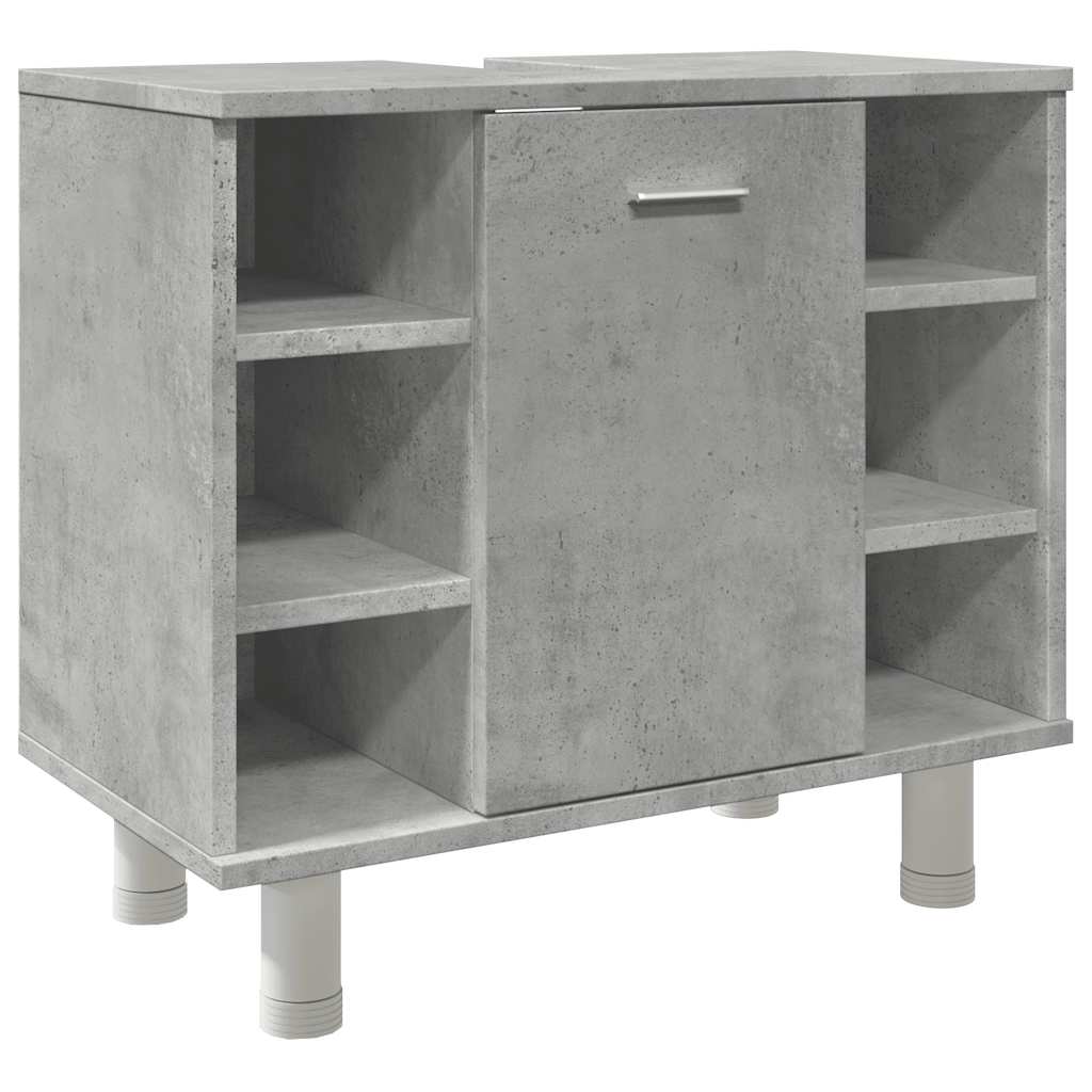 Bathroom Cabinet Concrete Grey 60 X 32 X 53.5 Cm Particleboard