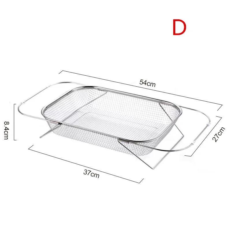 Nerūsējošā tērauda izvelkamais notekas grozs Mājas dārzeņu mazgāšanas grozs Augļu dārzeņu filtru grozs Virtuves izlietnes notekas statīvi
