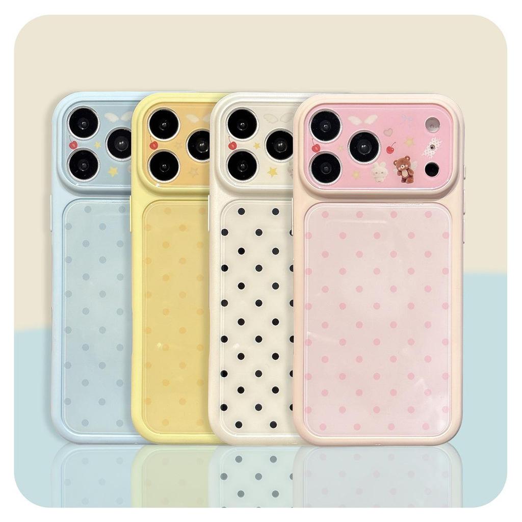 Polka Dot Anti-Drop Full Coverage Case for iPhone 15/17/16 Pro Max