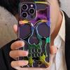 Skeleton Skull Case for For Iphone 13 12 11 14 Pro Max Phone Cases Shockproof Back Cover Camera Full Protect Hollow TPU Funda
