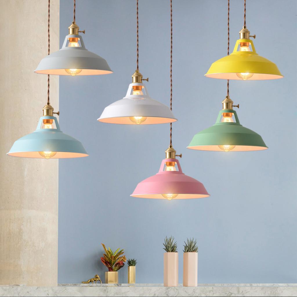 New Elegant Colorful Industrial Loft Pendant Light Adds Style to Restaurants and Kitchens - Unique Stylish Decorative Suspension