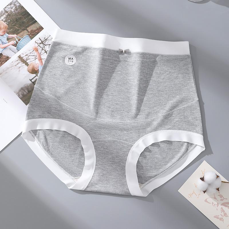 Big Size Pregnant Women High Waist Support 10a Antibacterial Mulberry Silk Extended Crotch Underwear