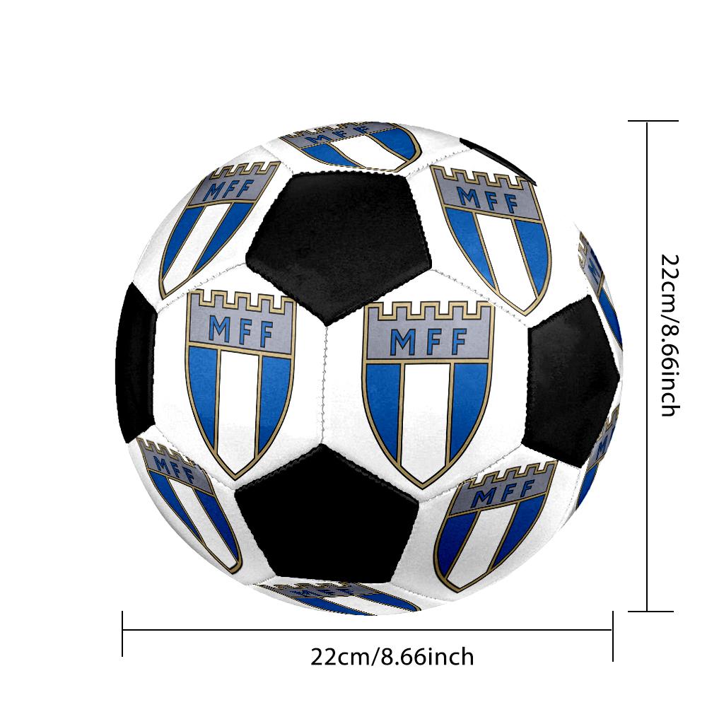 malmö ff Indoor Soccer Ball Colorful Machine Stitched PVC Size 5 Team Training Competition Ready Durable High-Bounce Cool Sports Gift