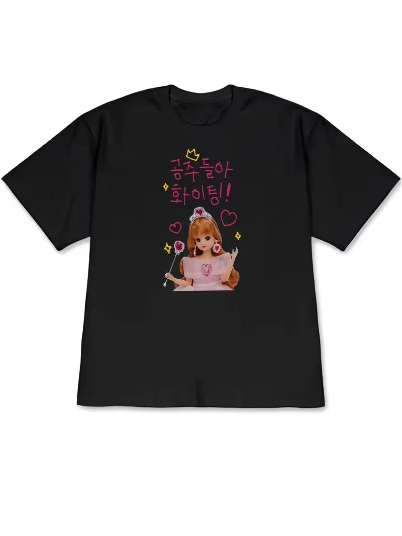 Casual Y2k Top Daily Wear Korean Alphabet Hangul TShirt Blouse Summer Korean Language Learning Apparel Vintage Tops Unisex S
