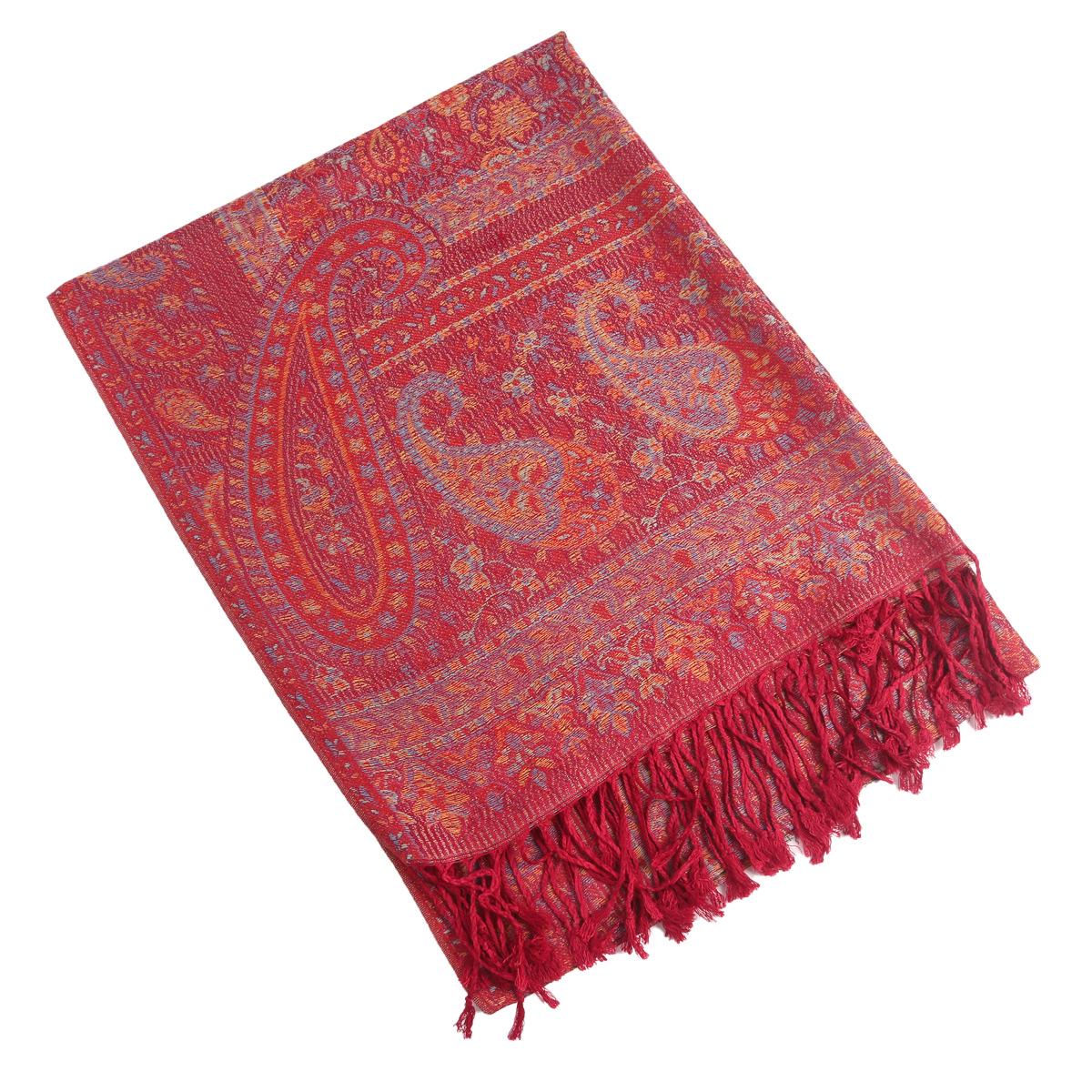 

Classic Ethnic Paisley Tassel Scarf - Imitation Cashmere, Perfect for Autumn and Winter 85x180 cm