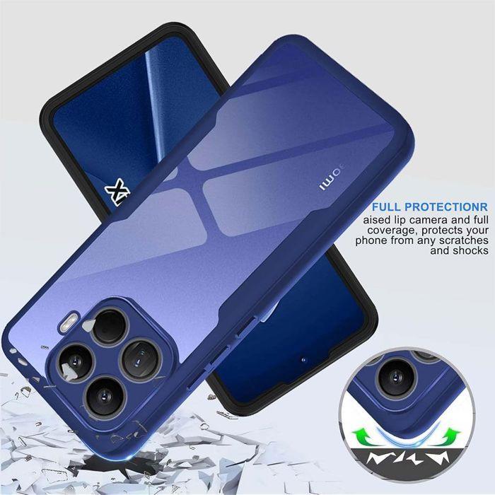 Hülle für Xiaomi Redmi 15C 4G/5G, 360°-Schutz, Hart, Verstärkter Rand, Vollständig, Robust - Marineblau