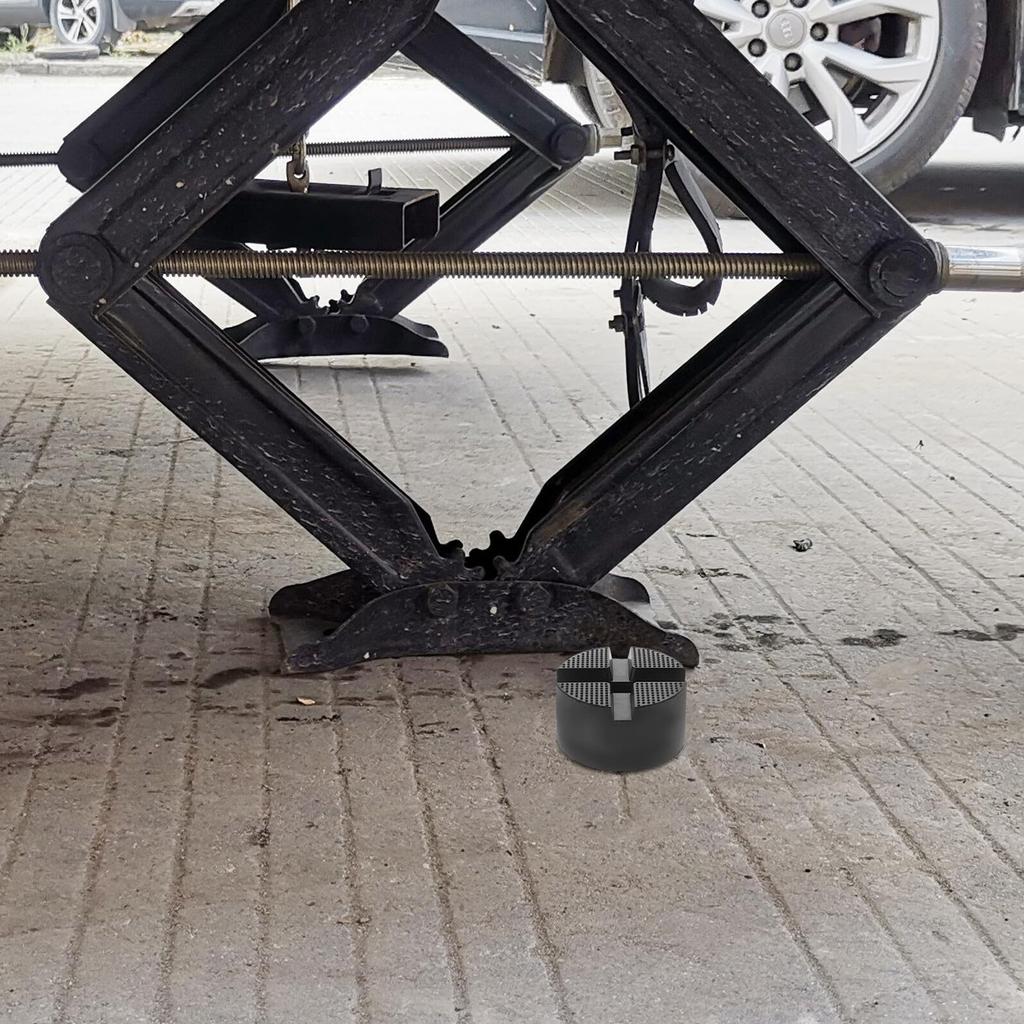 YARDWE Universal Jack Stand Pad, Load Capacity Reinforced Rubber Lift Pad Car Floor Jack Extension Adapter Multi-Purpose Lower Support Parts