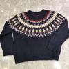 Fair Island Versatile Pullover Round Neck Embroidered Knitted Sweater Autumn And Winter Loose New Jacquard Knitted Sweater