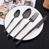 6Pcs Mirror Dinner Forks Cutlery Blakc Stainless Steel Fork Flatware Kitchen Silverware Western Dinnerware Restaurant Fork Set