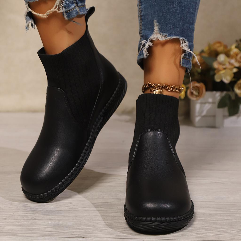 Fashion Shoes for Women Trend Slip-on Non-slip Waterproof Women Boots Women Fashion Outdoor Walking Work Rain Boots Botas De Mujer
