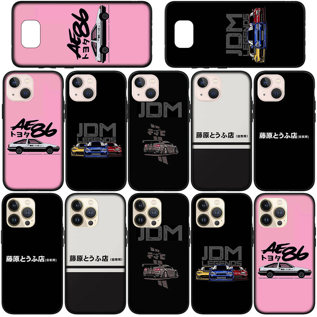 for iPhone 17 16 15 Xiaomi Poco F7 F8 X7 X6 C85 C75 M8 Redmi Note 14 13 12 11 Pro Max 14C 15C A3 A4 Phone Case Supercar Initial D Super Car AE86 Cover