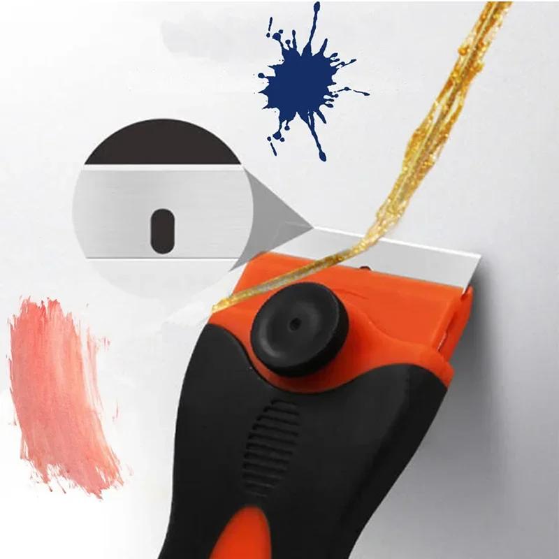 Car Glass Scraper with Blades Window Sticker Remover Auto Squeegee Tool for Ceramic Hob Razor Blade Cleaner