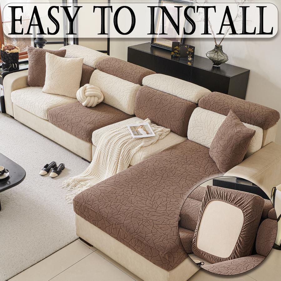 1pc Jacquard Sofa Slipcover Non-slip Stretch Sofa Cover Couch Cover Furniture Protector For Living Room