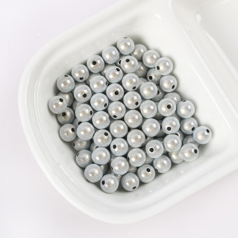 Color Dream Reflective Laser Acrylic Round Beads Diy Bracelet Necklace Accessories Handmade Jewelry Materials