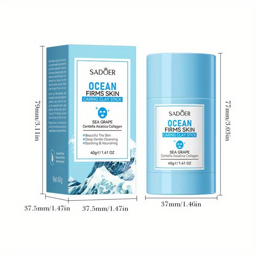 Obtenez une peau plus ferme avec le Stick Masque de Boue Raffermissant Updoo Ocean, Parfait pour l'Anti-âge !