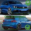 Car Front Bumper Lip Spoiler Splitter Diffuser Deflector & Rear Bumper Diffuser For VW Golf 6 MK6 R R20 2008-2013 Canard Tuning
