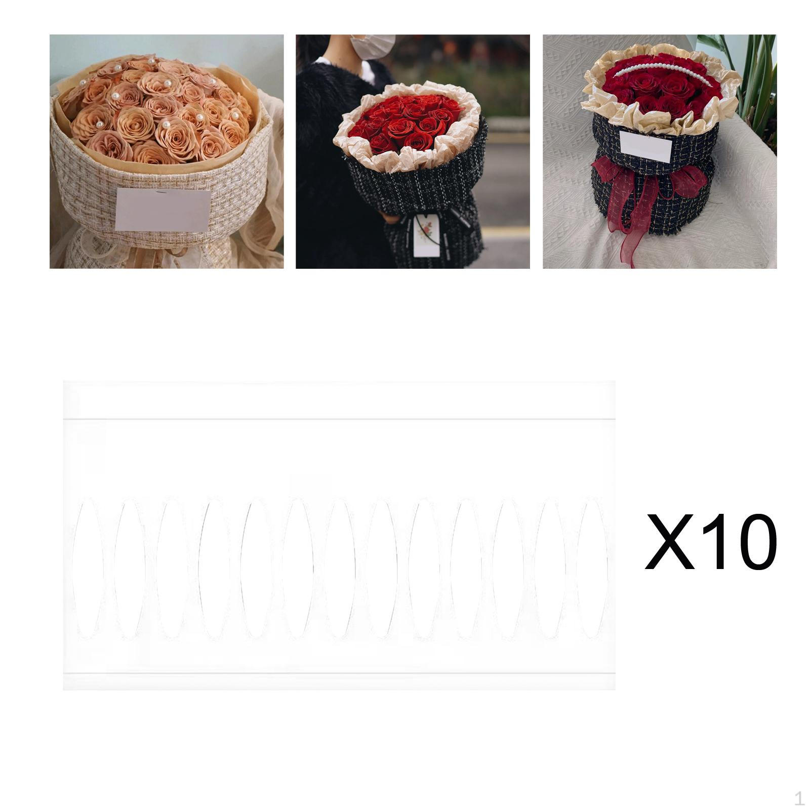 

10 Pieces Flower Wrapping Supplies Bouquet accesorios Decoration Gift Packaging Card big